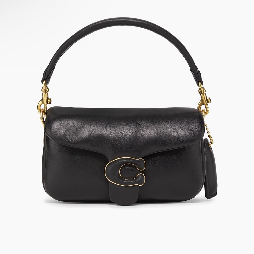 Coach Black Mini Pillow Tabby Leather Bag